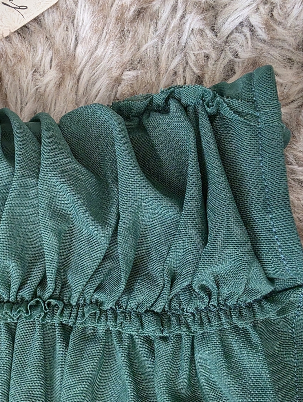 Free People Scottie Tube Top Uncut Emerald Green Women's Size XL - Picture 4 of 11
